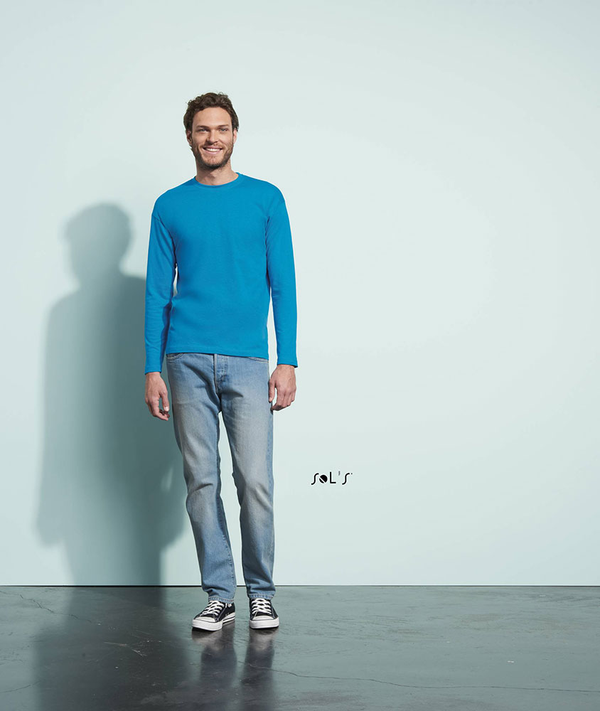 Sols Monarch Muška majica dug rukav White veličina XL 11420 - dodatni pogled