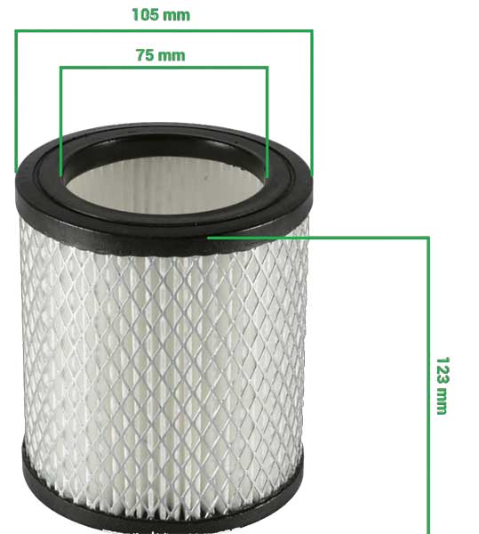 Filter za usisivač za pepeo FHP800 FHP800/S - dodatni pogled