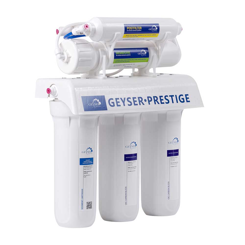 Sistem za prečišcavanje vode Geyser - Prestiž rezervoar - Slavina - dodatni pogled