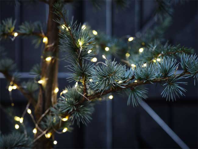 Novogodišnje lampice na baterije 80 LED - dodatni pogled