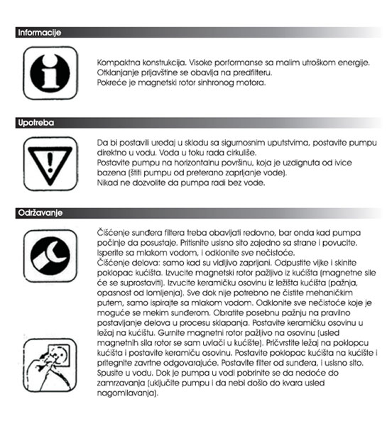 Pumpa za fontanu W-FP 50 - dodatni pogled