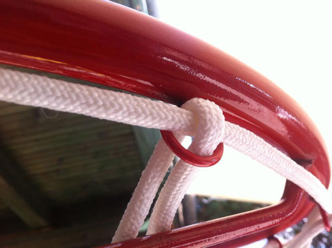 Mrežica za košarkaški obruč Bela - dodatni pogled