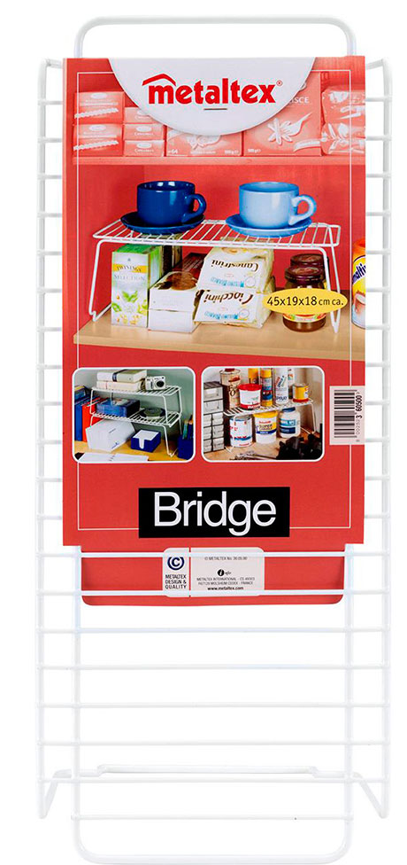 Višenamenska kuhinjska polica Metaltex BRIDGE 36.05.00 - dodatni pogled