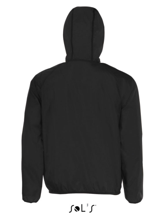 Sols Uniseks jakna vetrovka Shore Black veličina 3XL 01169 - dodatni pogled