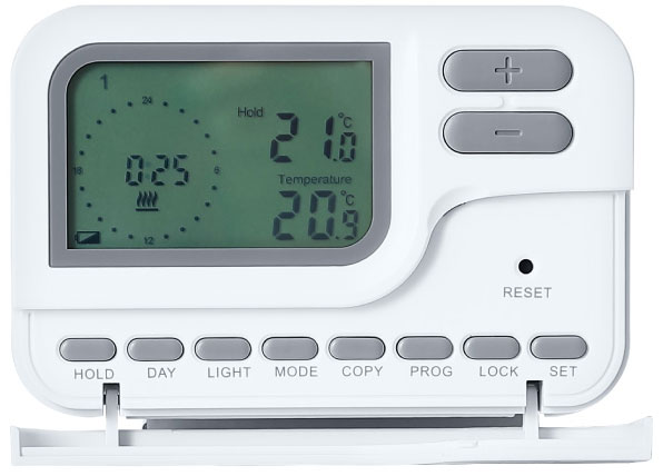 Programabilan digitalni bežični sobni termostat DST-Q7RF - dodatni pogled
