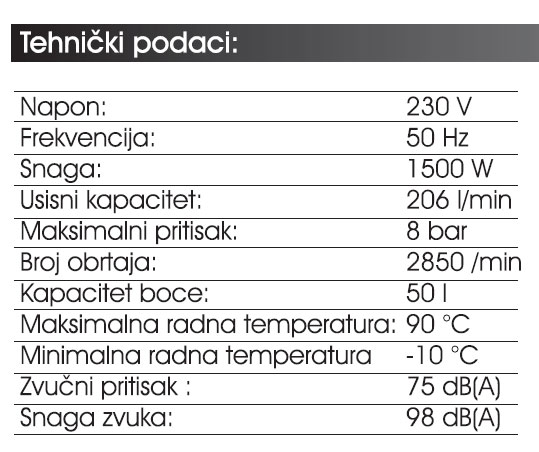 Kompresor za vazduh WDK850-1 - dodatni pogled