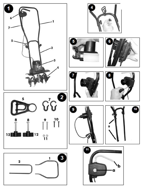 Baštenska električna freza GF700E - dodatni pogled