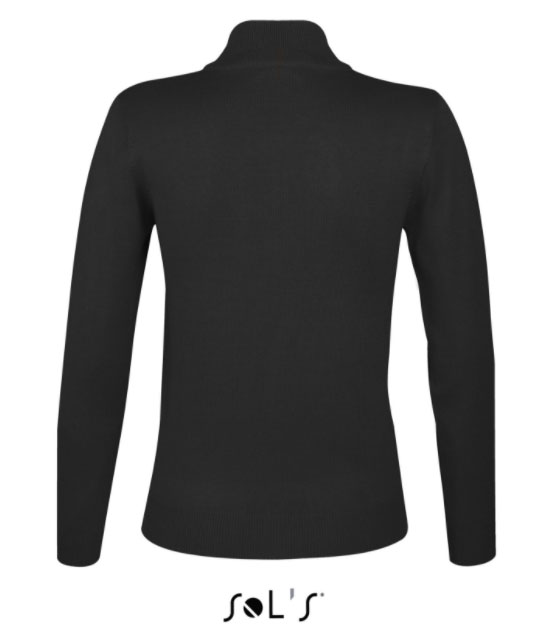 Sols Ženski džemper sa rajsferšlusom Gordon Women Black veličina XL 00550 - dodatni pogled