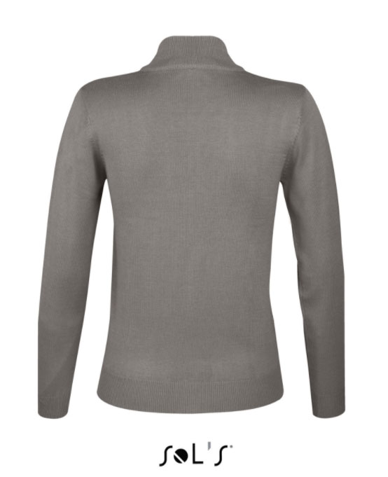 Sols Ženski džemper sa rajsferšlusom Gordon Women Grey veličina XL 00550 - dodatni pogled