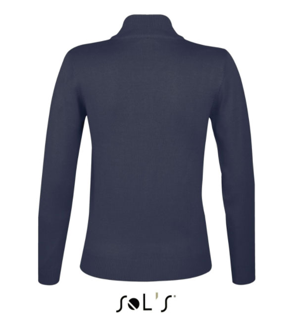 Sols Ženski džemper sa rajsferšlusom Gordon Women Navy veličina S 00550 - dodatni pogled