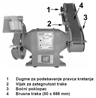 Dvostrani oštrač GDS150K 55108 - dodatni pogled