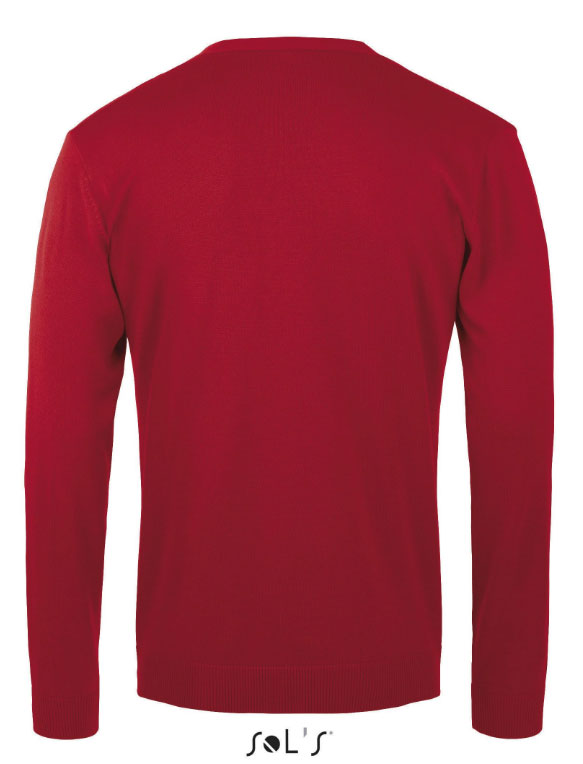 Muški džemper na kopčanje Sols Golden Men Red veličina XXL 90011 - dodatni pogled