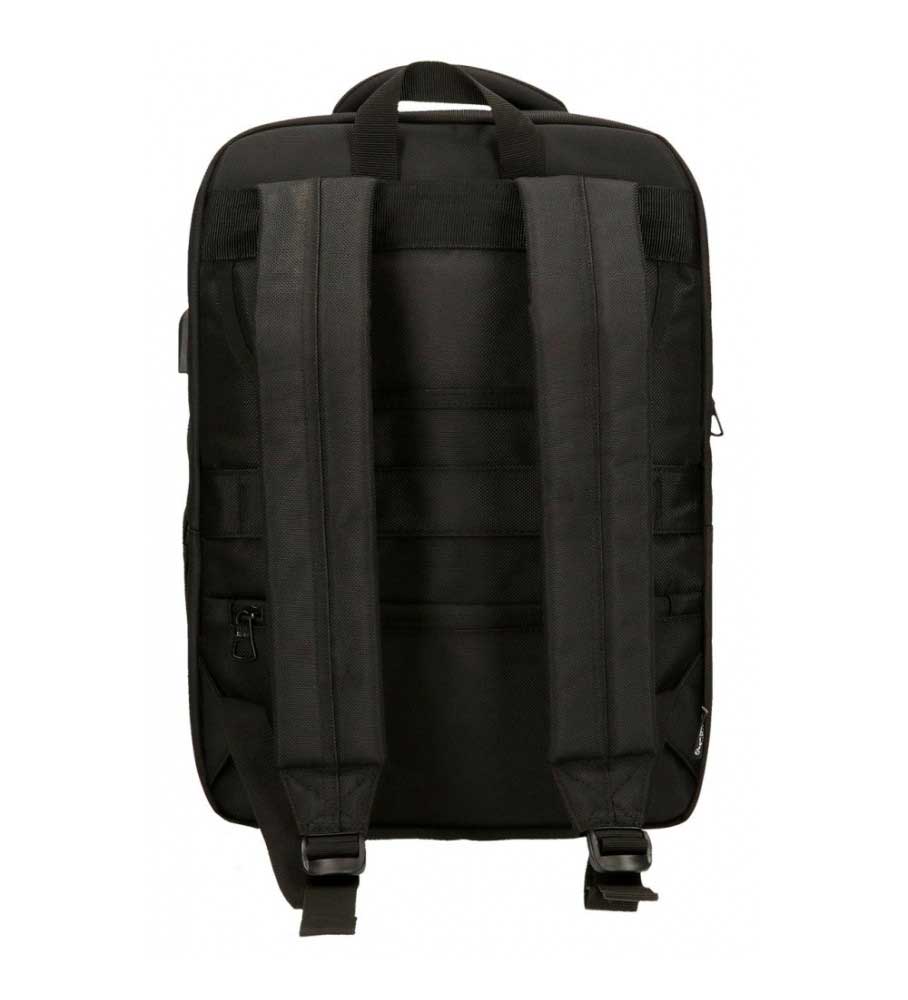 Ranac 44cm sa pregradama za laptop i tablet Pepe Jeans Bromley black 70625 - dodatni pogled