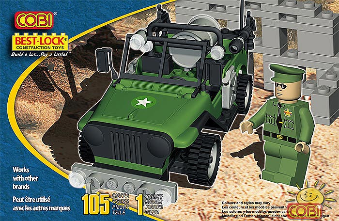 Cobi Vojni Džip i Vojnik 3242 - dodatni pogled