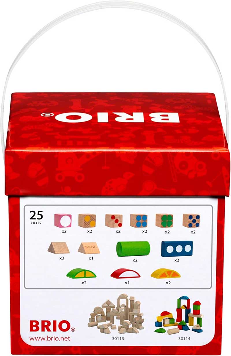 BRIO Drvene raznobojne kocke sa brojevima 25 komada 30112 - dodatni pogled