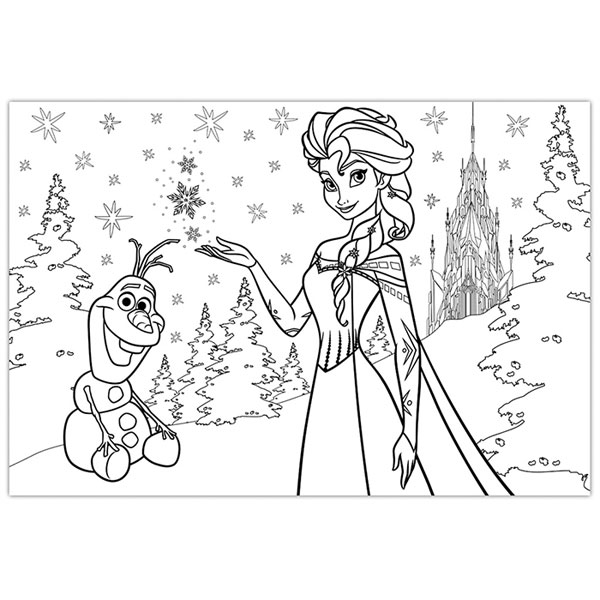 Lisciani Puzzle Frozen složi i oboji 108 delova 31469 - dodatni pogled