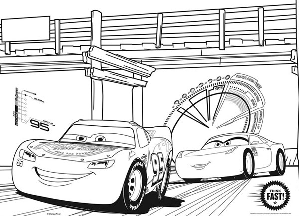 Lisciani Puzzle Disney Cars 3 Složi i oboji 2u1 108 delova 36467 - dodatni pogled