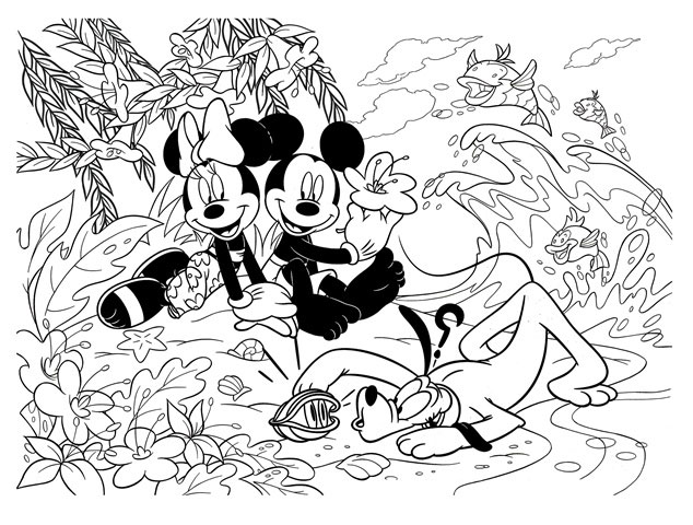 Lisciani Puzzle Miki Maus Složi i oboji 2u1 250 delova 31695 - dodatni pogled