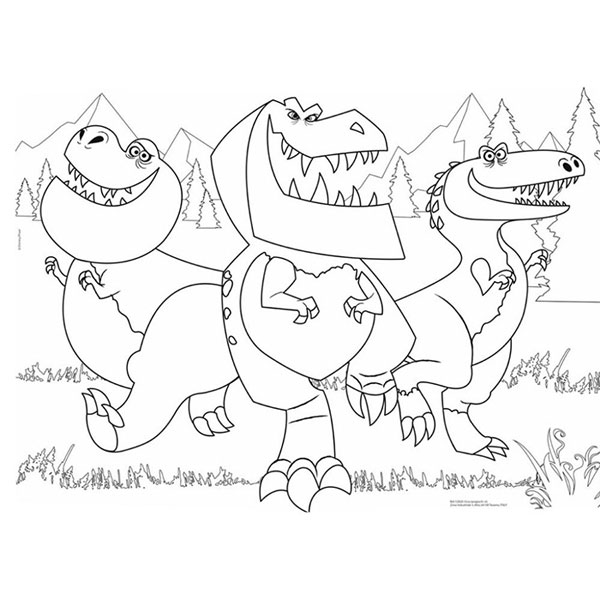 Lisciani Puzzle  Maxi Dobri Dinosaurus 2u1 35 delova 33064 - dodatni pogled