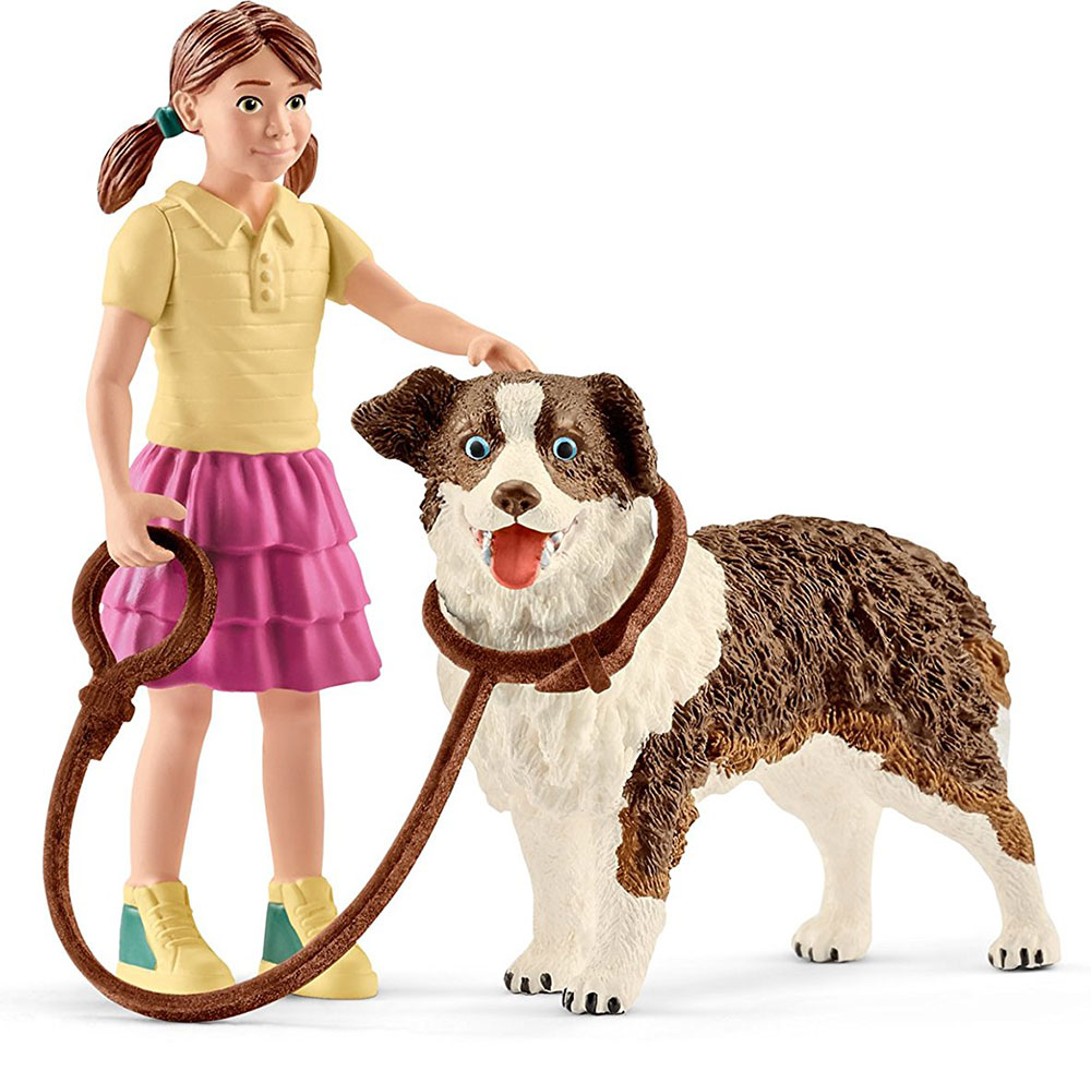 Schleich figurice Domaće životinje - Kućica za psa, pas i devojčica 42376 - dodatni pogled