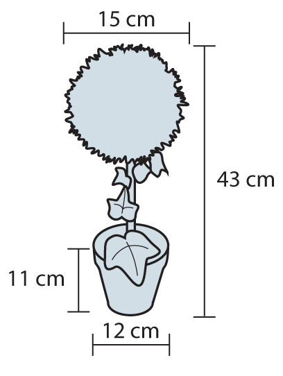 Dekorativni žbun sa LED osvetljenjem 43cm - dodatni pogled