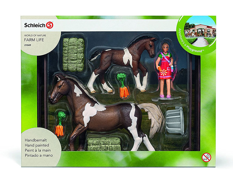 Schleich Figure Domaće životinje - Hranjenje konja 21049 - dodatni pogled