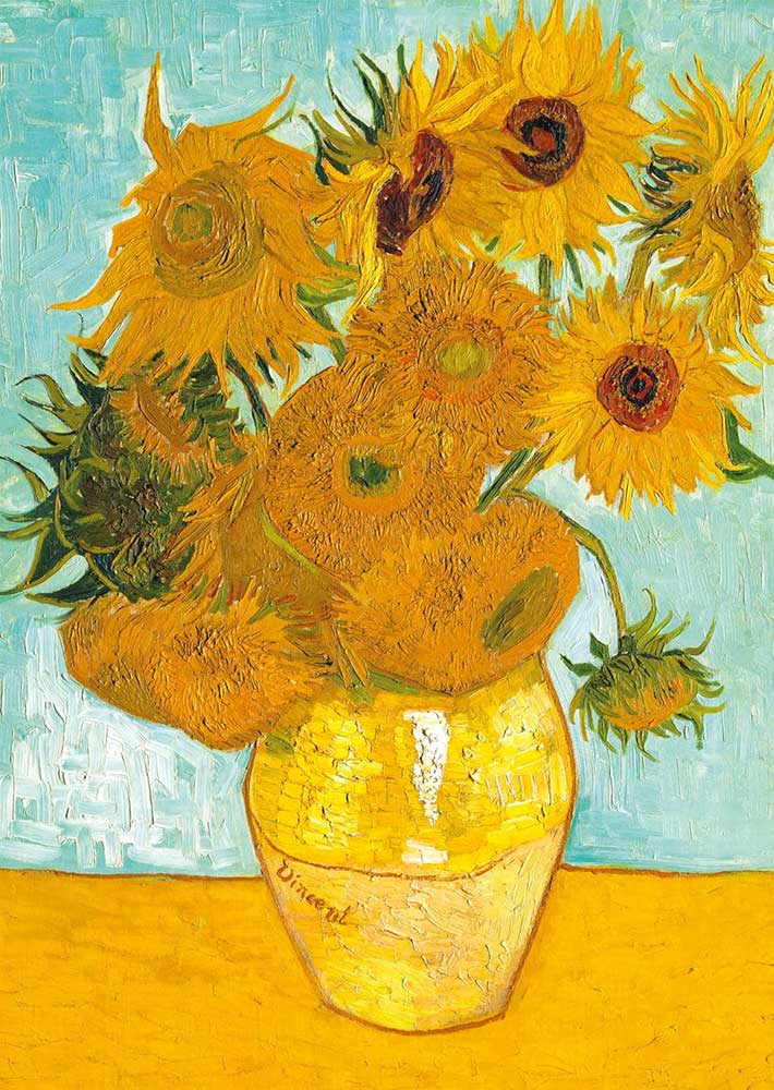 Ravensburger puzzle Art - Vincent Van Gogh - Sunflowers 1000 delova - dodatni pogled