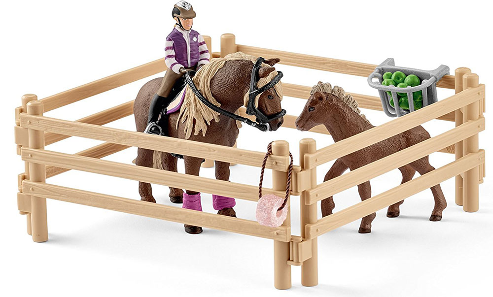 Schleich Figurice Domaće životinje - Konji - Jahačica sa ponijima 42363 - dodatni pogled