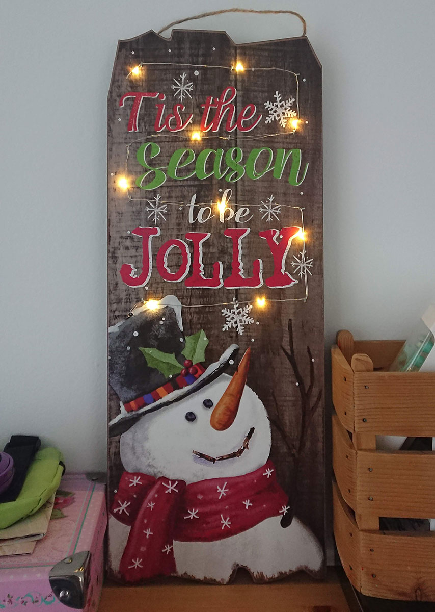 Svetleća Dekoracija - Jolly Christmas 20 x 50 cm - dodatni pogled