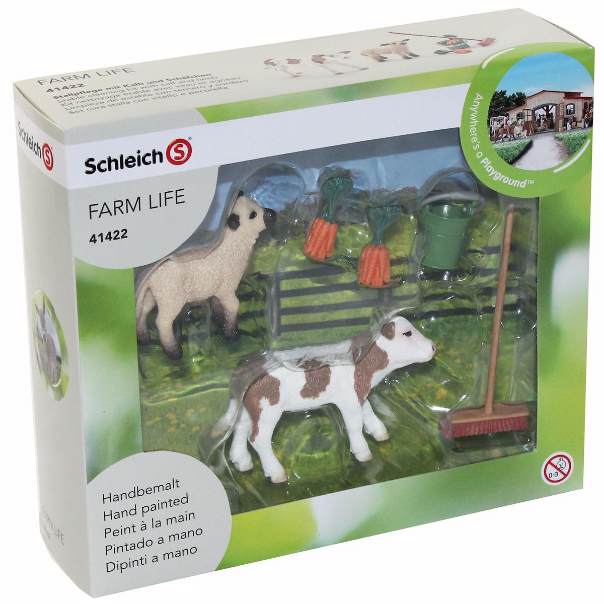 Schleich Figurice Domaće životinje - Bebe životinja -Tele i jagnje 41422 - dodatni pogled