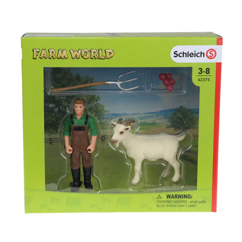 Schleich Figurice Domaće životinje - Farmer i koza 42375 - dodatni pogled