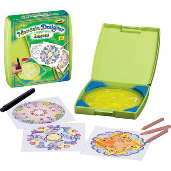 Ravensburger bojanka Mini Mandala dizajner - Konji RA29986 - dodatni pogled