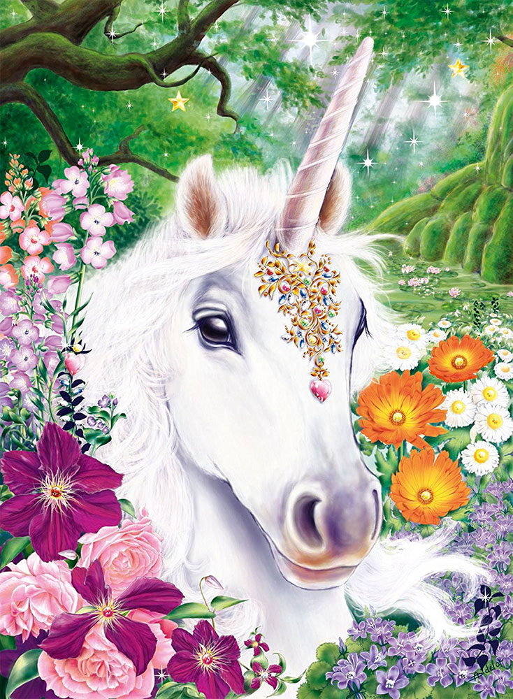 Ravensburger puzzle BRILLIANT - Gorgeous Unicorn 500 delova RA14850 - dodatni pogled