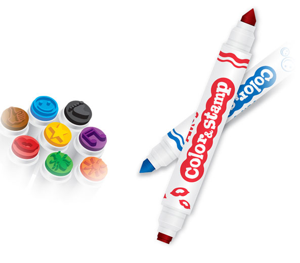 Amos Markeri sa pečatima 8 boja IC4810 - dodatni pogled