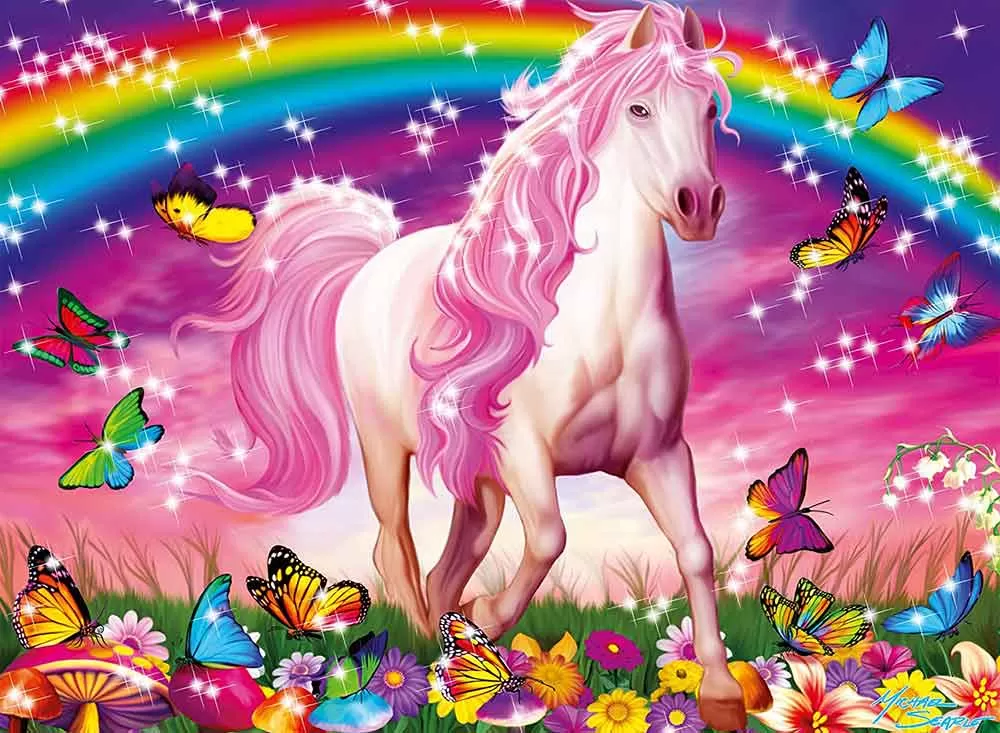 Ravensburger puzzle - XXL - Glitter puzzle - Horse Dreams 100 delova RA13927