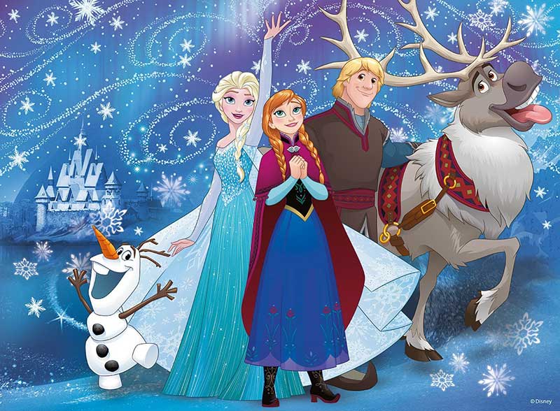 Ravensburger puzzle XXL - Glitter puzzle - Disney - Frozen 100 delova RA13610 - dodatni pogled