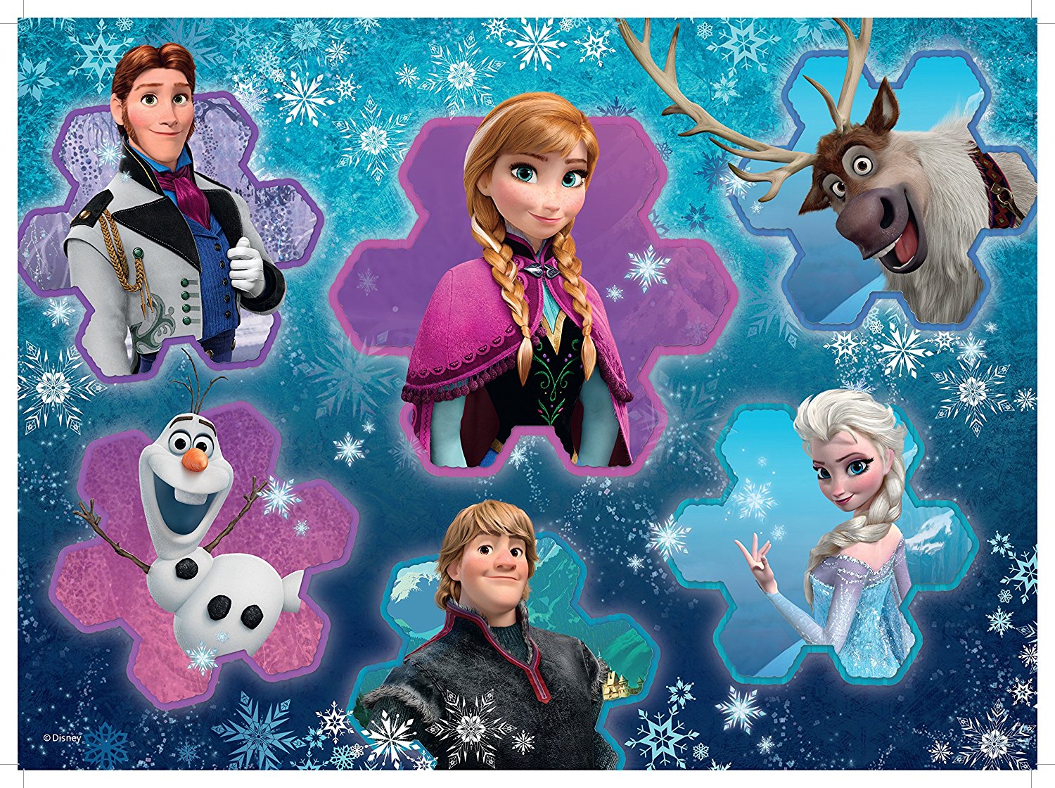 Ravensburger puzzle XXL - Disney - Frozen - Cool Character Collage 300 delova RA13180 - dodatni pogled