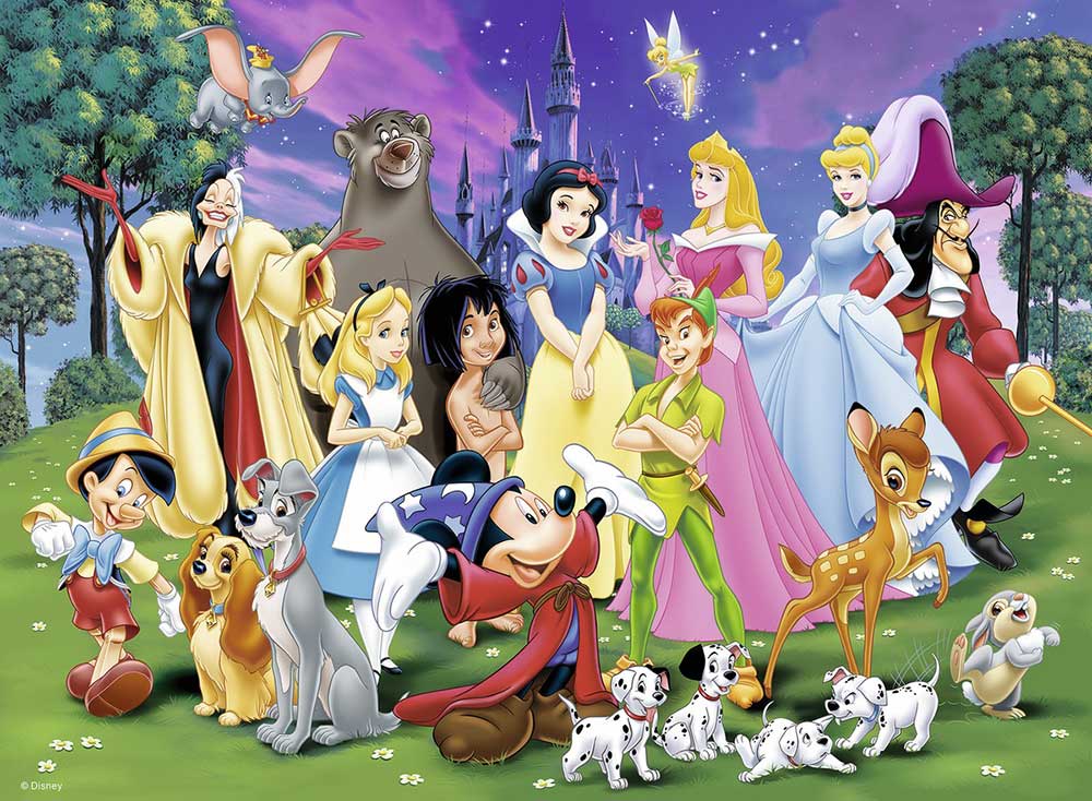 Ravensburger puzzle XXL - Disney - Disney Favourites 200 delova RA12698 - dodatni pogled