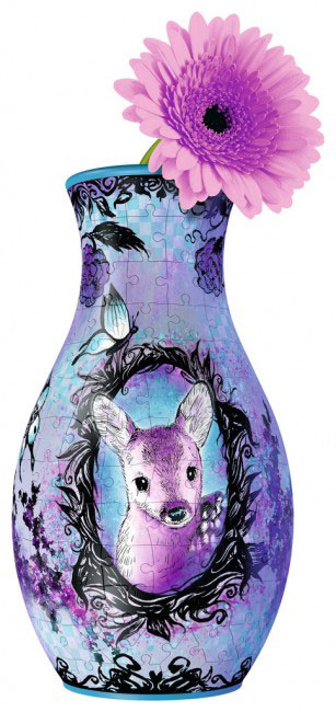  Ravensburger 3D puzzle GIRLY GIRL edition - Za devojčice - Vaza za cveće - Životinje - Animal Trend 216 delova RA12080 - dodatni pogled