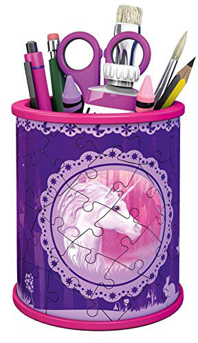 Ravensburger 3D puzzle GIRLY GIRL edition - Za devojčice - Kutija za olovke - Unicorns Pencil Holder 54 dela RA12103 - dodatni pogled