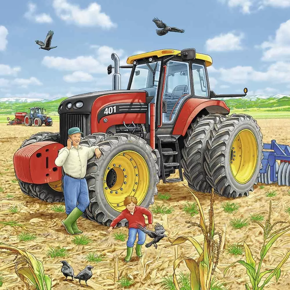 Ravensburger puzzle Dečije puzle - 3x49 - Large Machines 3x49 delova RA08012