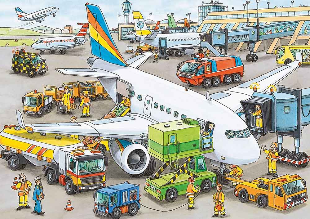 Ravensburger puzzle Dečije puzle - 35 - Busy Airport 35 delova RA08603 - dodatni pogled