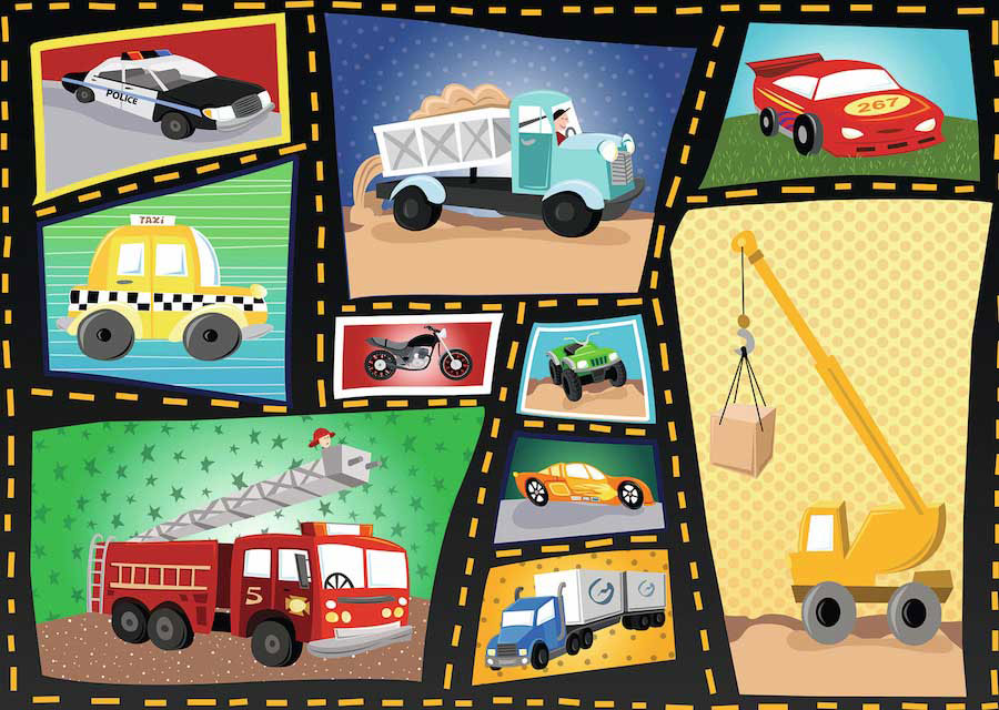 Ravensburger puzzle Dečije puzle - 35 - Tires and Engines   35 delova RA08781 - dodatni pogled