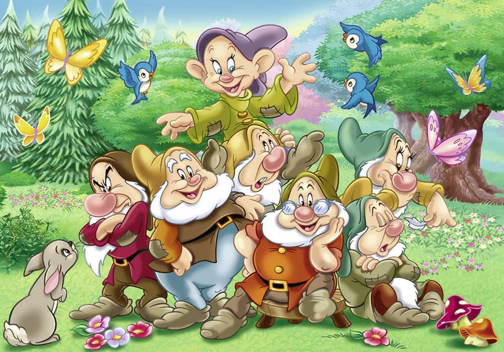 Ravensburger puzzle Dečije puzle - 2x24 - Disney - Snow White and the seven Dwarfs 2x24 dela RA08859 - dodatni pogled