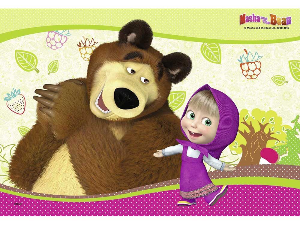 Ravensburger puzzle Dečije puzle - 2x24 - Maša i medved - Masha and the Bear 2x24 dela RA09046 - dodatni pogled