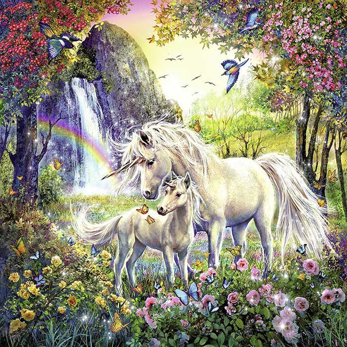 Ravensburger puzzle Dečije puzle - 3x49 - Fantazija - Beautiful Unicorns  3x49 delova RA09291 - dodatni pogled