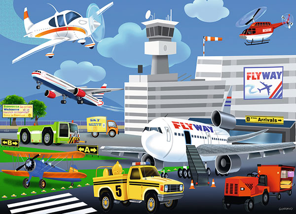 Ravensburger puzzle Dečije puzle - 60 - 1:1 - Aerodrom 60 delova RA09620 - dodatni pogled