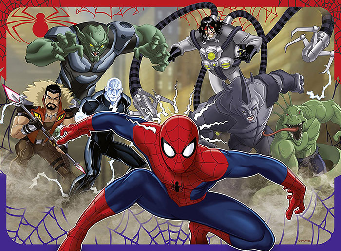 Ravensburger puzzle Dečije puzle - XXL - Marvel - Spider-man - Spiderman - Ultimate Spider-Man Vs Sinister 6  100 delova RA10777 - dodatni pogled