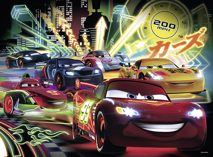 Ravensburger puzzle Dečije puzle - XXL - Disney - PIXAR - Cars Neon  100 delova RA10520 - dodatni pogled