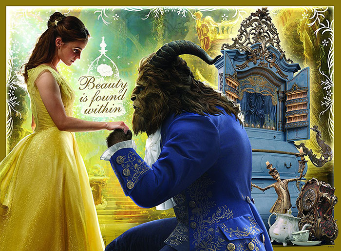 Ravensburger puzzle Dečije puzle - XXL - Glitter puzzle - Disney - Beauty and The Beast - Lepotica i zver 100 delova RA10960 - dodatni pogled